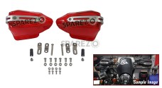 For Royal Enfield New Himalayan 450 Tinted Red Color Hand Guard Kit - SPAREZO